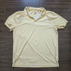 Nike Men's Yellow Polo Shirt